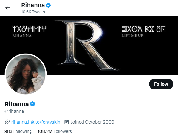 Rihanna best twitter accounts