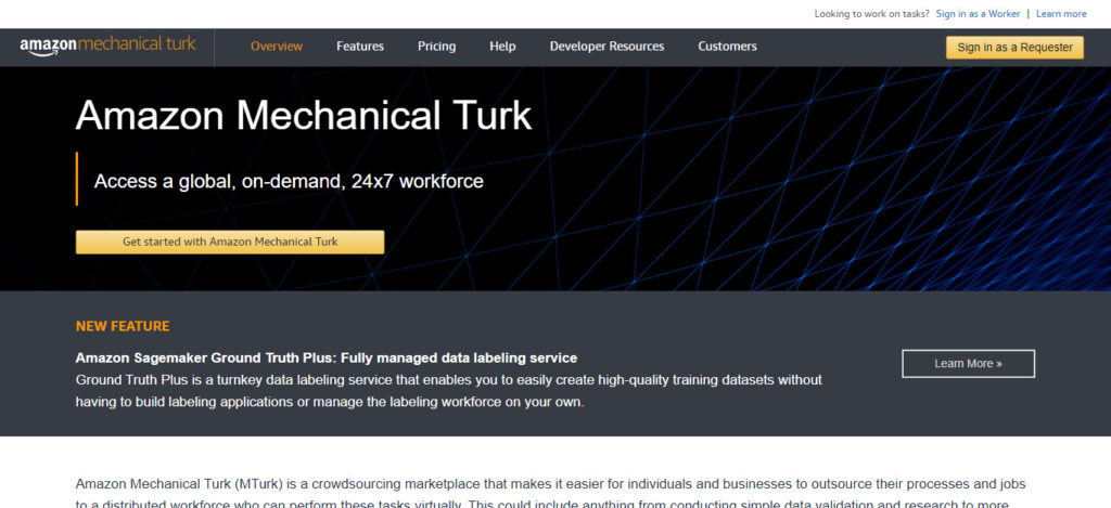 amazon business opportunities Amazon Mechanical Turk