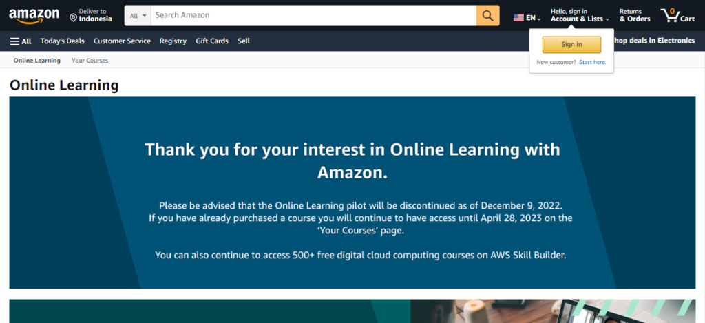 Amazon Online Courses