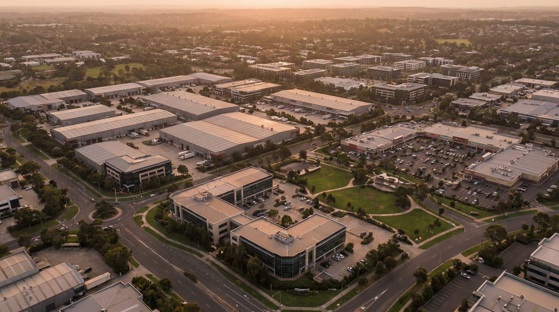 commercial building standing firm as symbol of inflation protection through real estate