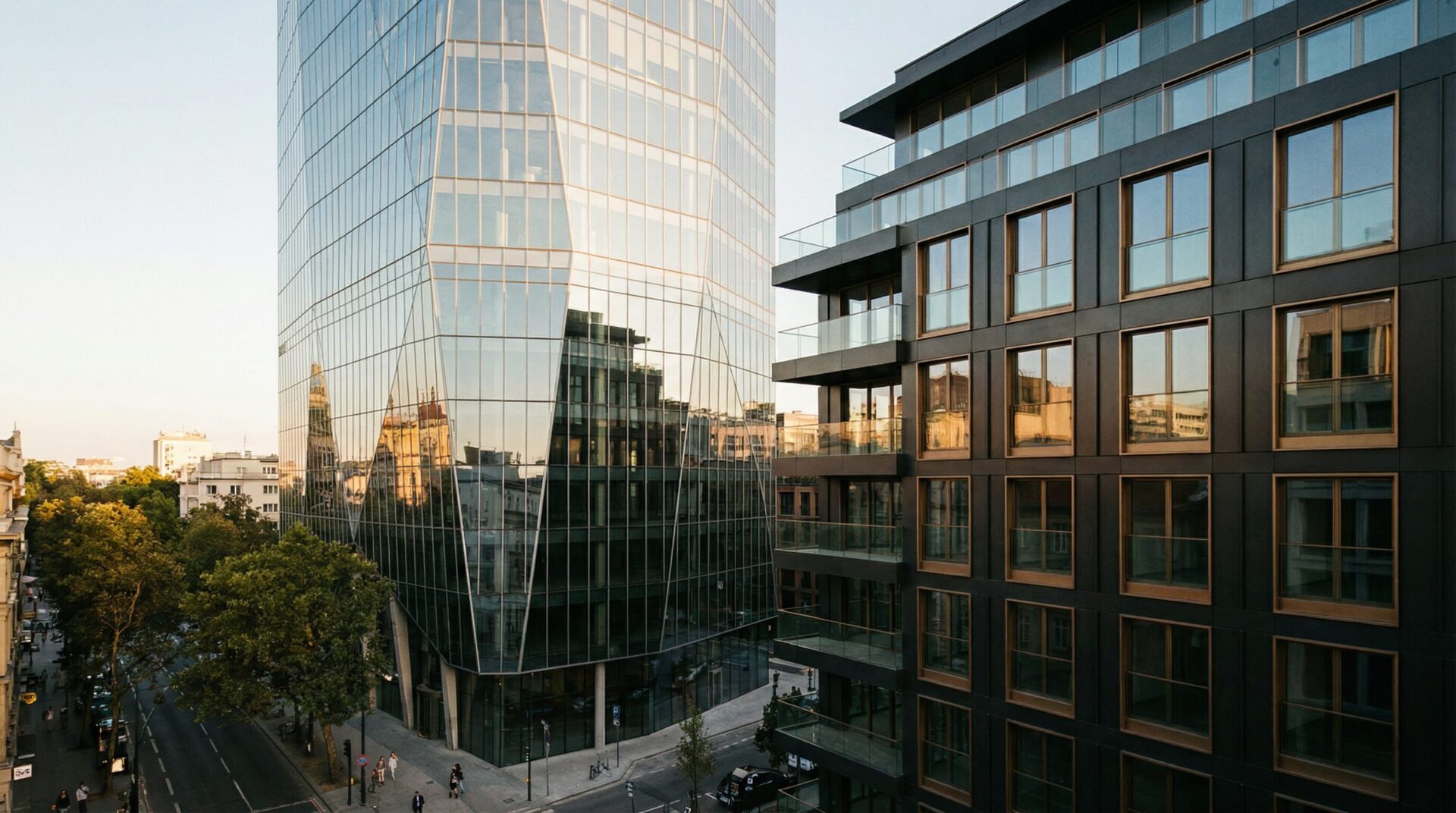 financial advisor and client reviewing portfolio allocation chart