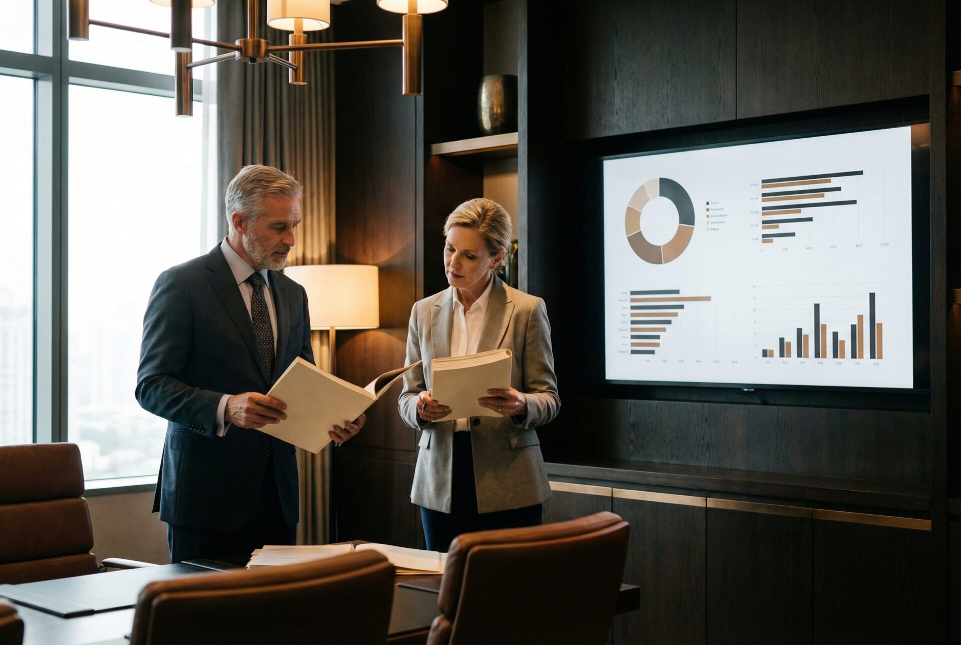 leather-bound investment portfolio document for wealth preservation planning