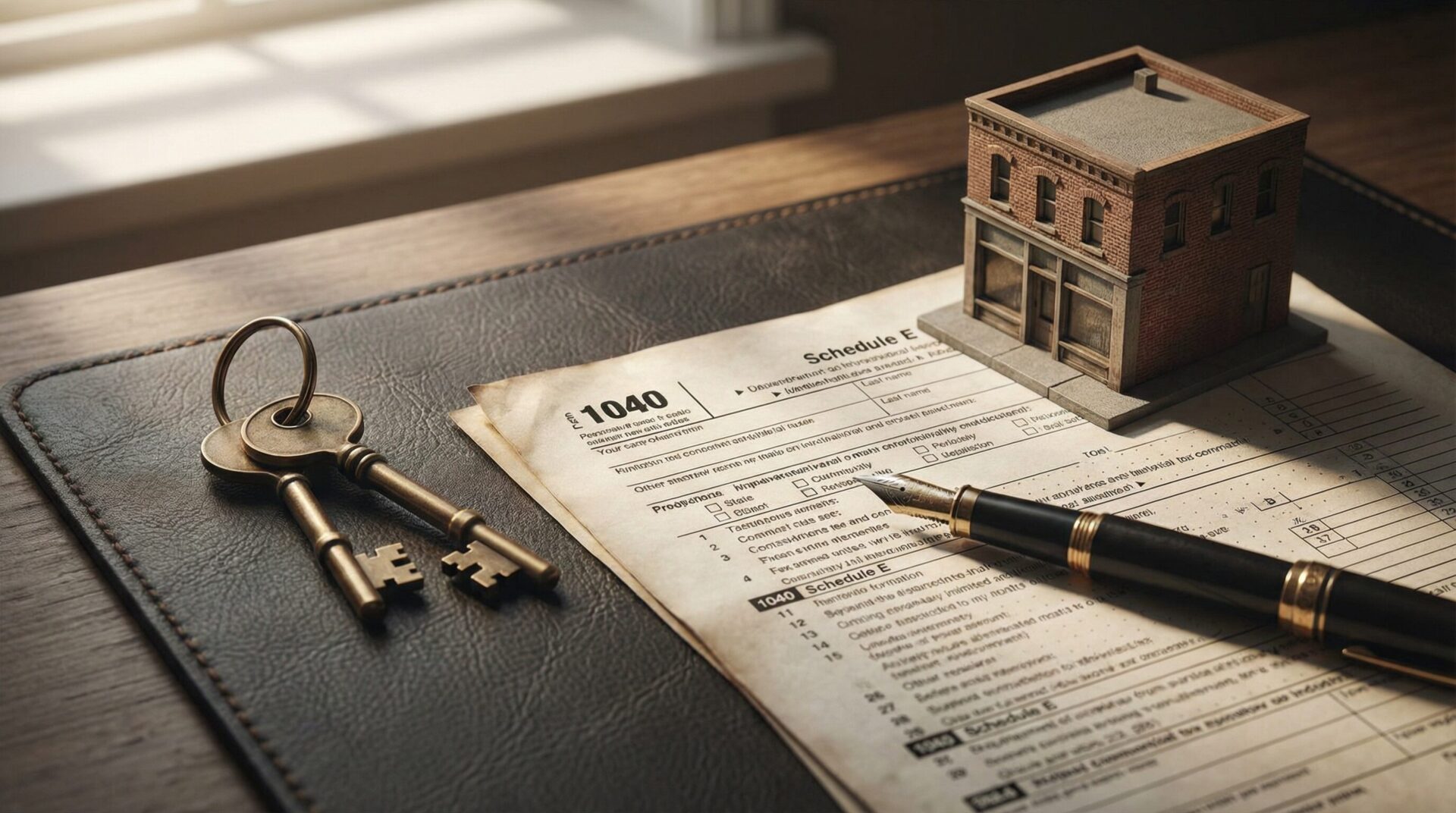 Rental property tax deduction checklist covering operating expenses, financing costs, and professional services